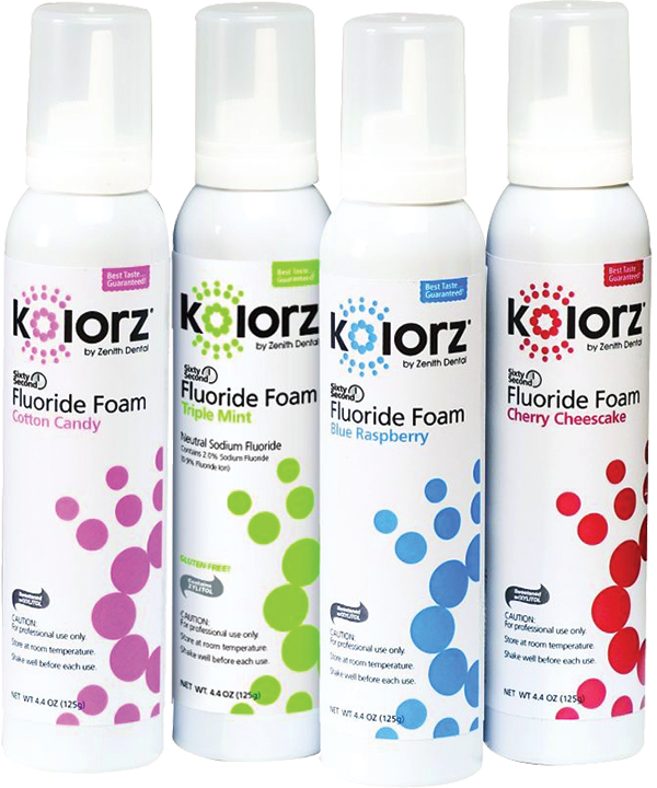 Kolorz Sixty Second Fluoride Foam Formulated for enamel protection
